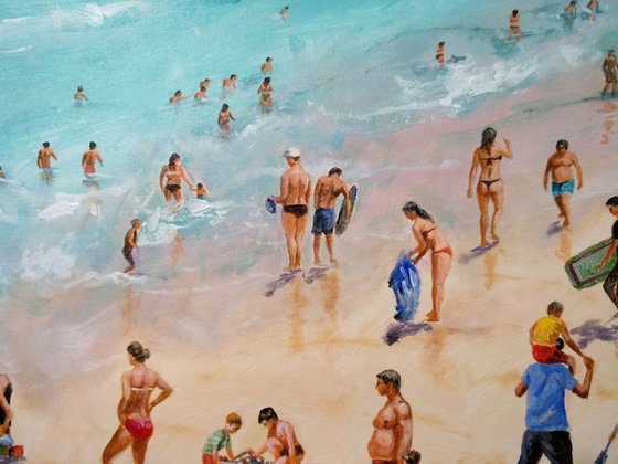 Summertime beach 40x28 in