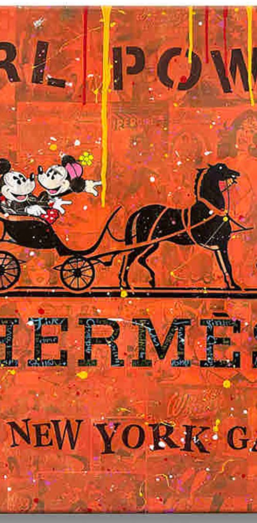 Hermes Girl-Power -Original Painting by Gardani Art