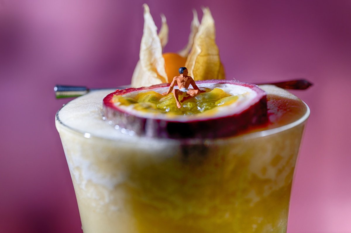 Organic Abstract Photograph By Marc Ehrenbold, 40 X 30", Porn Star Martini, Original Artwork