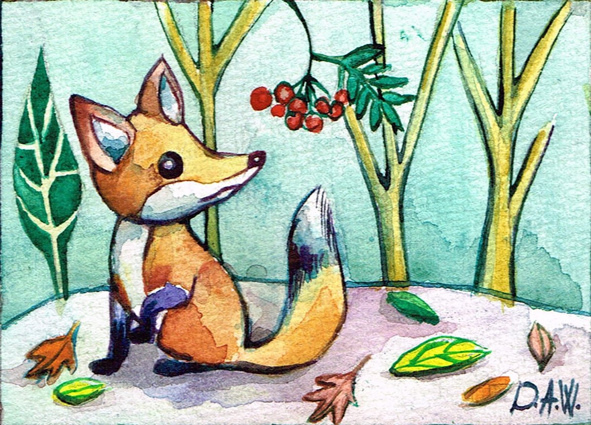 Fox in Autumn, 1 by Diana Aleksanian