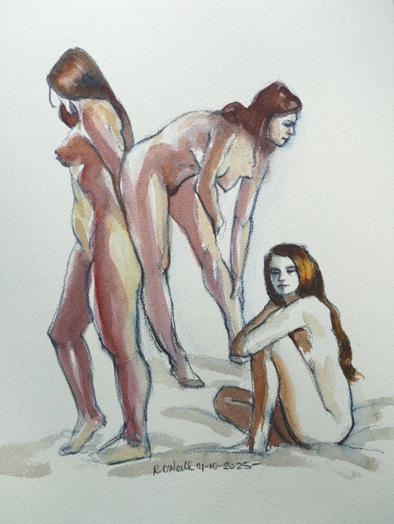 Female nude various poses