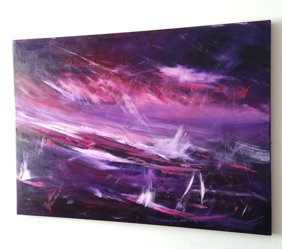 Twisting Drift  - abstract, Modern Art Office Decor Home