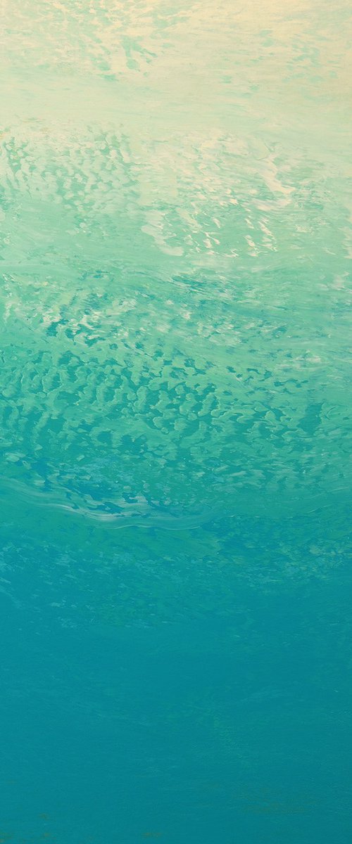 Aquatic Flow - Color Field by Suzanne Vaughan