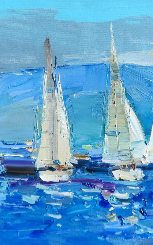" Sailing race " by Yehor Dulin