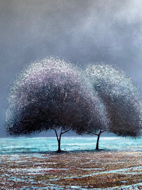 2 Trees Quiet Snow