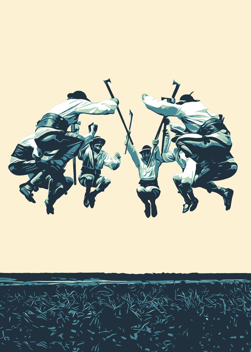 Folk dance_4 | 27,6x19,7 (70x50 cm) by Kosta Morr