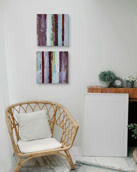 Aqua 20 (Diptych)