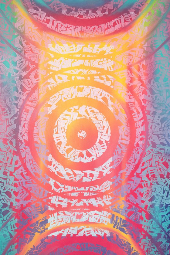 Metapattern: Neon wave #1 XL