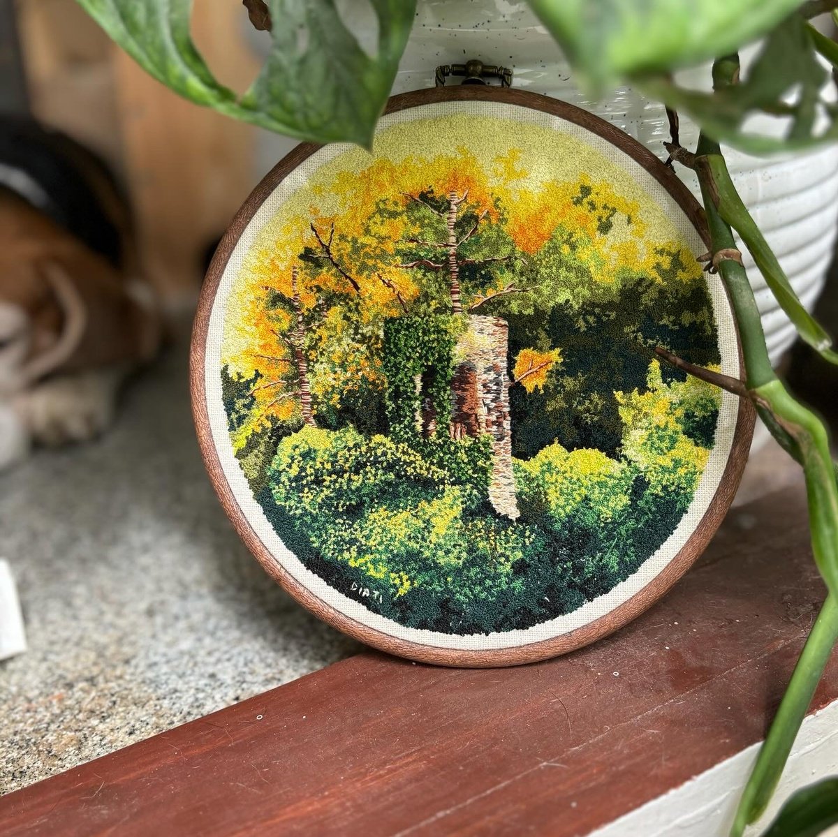 Landscape Sculpture By Dipti Janardhana, 6 X 6, Green Theory, Original Artwork