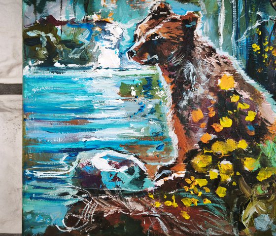 Oil horses painting