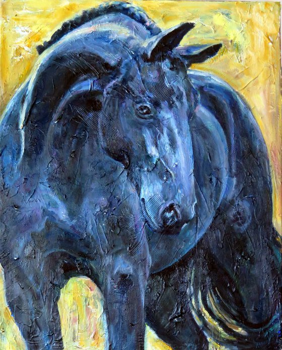 Blue Horse, Animal, Contemporary Art,2019