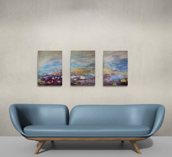 The White Water Lilies Triptych