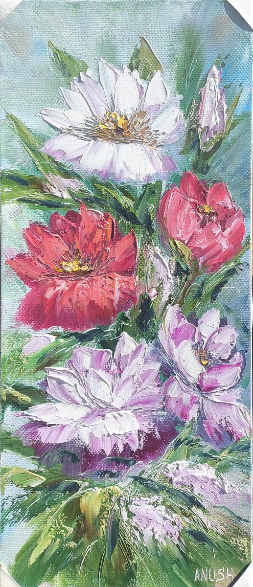 The Poetry Of Flowers By Anush Emiryan, 12 X 28, Artwork For Sale On Artfinder
