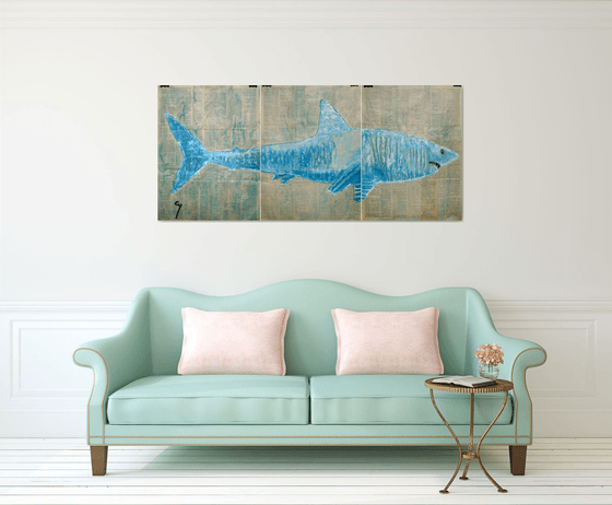 Shark. (triptych)