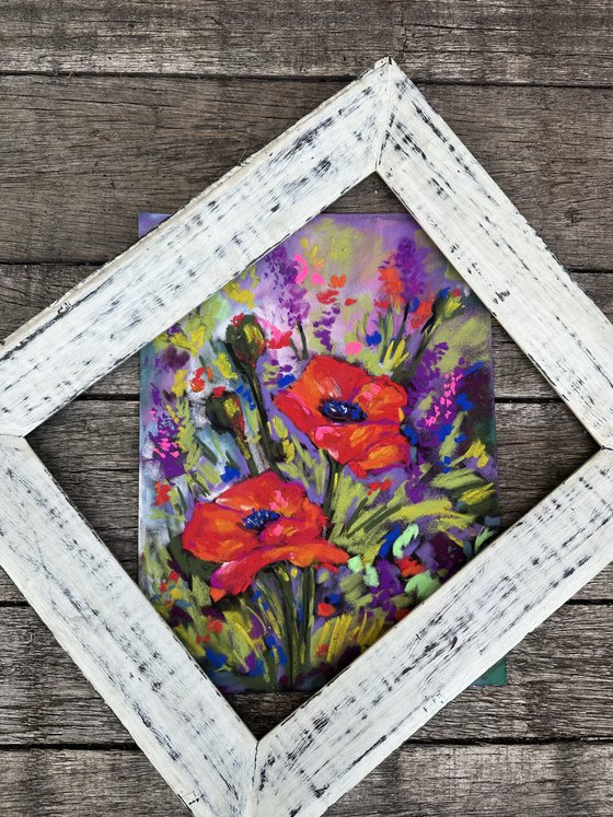 Red poppies