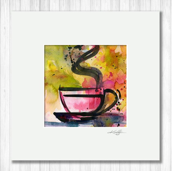 Coffee Dreams 6 - Painting by Kathy Morton Stanion