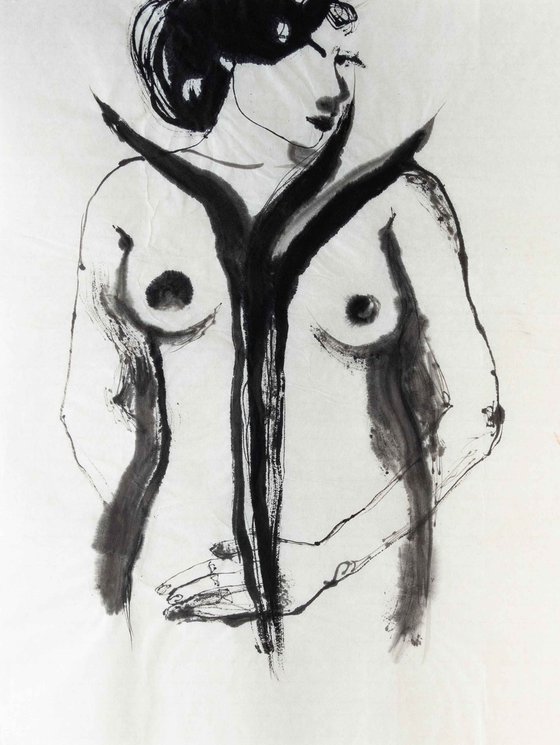 'Bird of Paradise', nude study