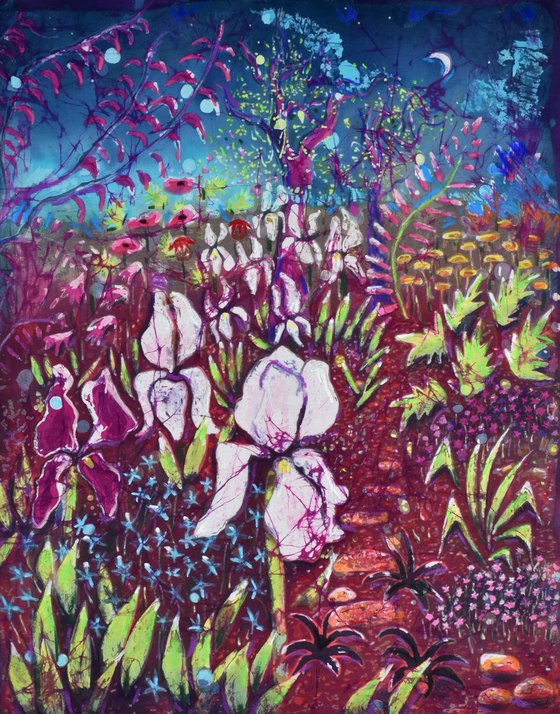 'Beyond the Irises' 2021 - Batik Painting