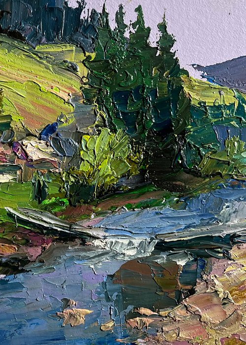 Houses in the Mountains by Boris Serdyuk