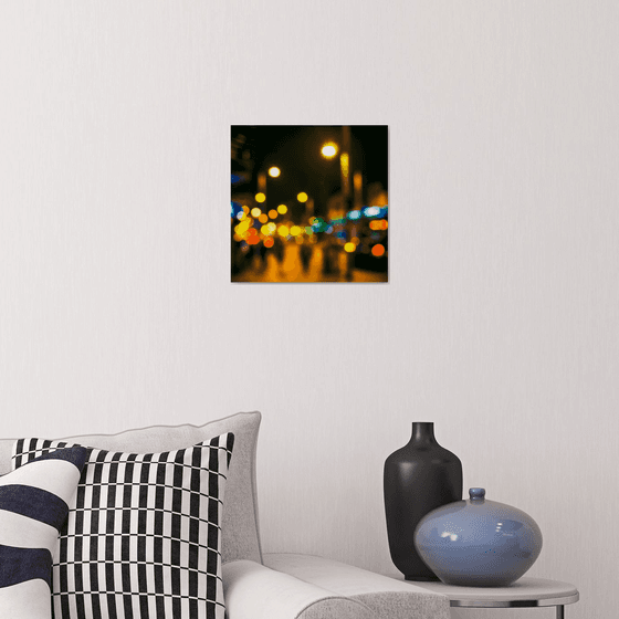 City Lights 7. Limited Edition Abstract Photograph Print  #1/15. Nighttime abstract photography series.