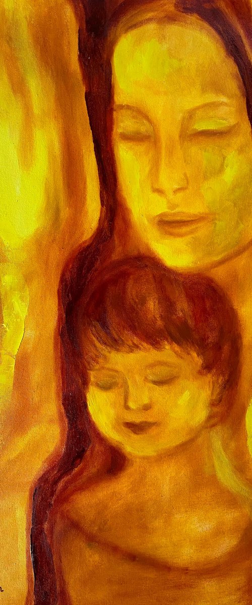 Tenderness, Mother and Child by Deepa Kern