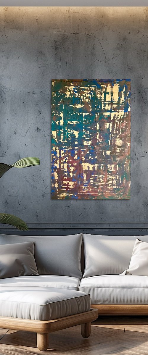 Gold Leaf 60x90 by Exclusive Arts