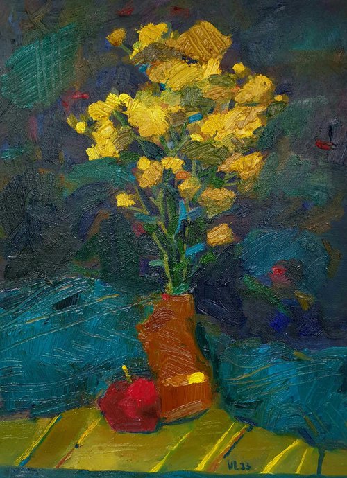 FIRST SPRING FLOWERS by Vladislava Vorobyeva