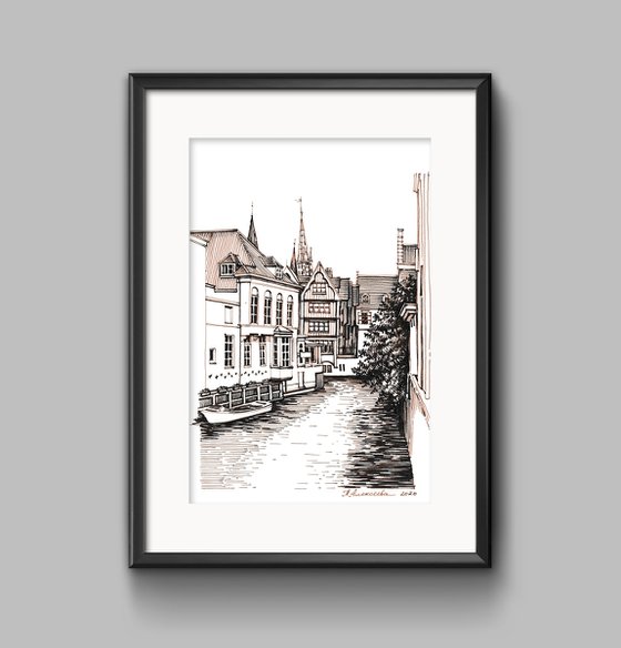 The Dijver Canal in Bruges