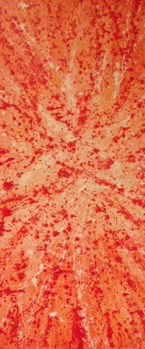 Orange Galaxy by Carol Zsolt