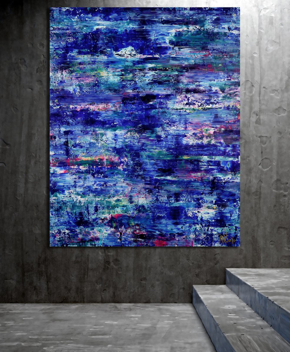 Caribbean Ocean Waters By Nestor Toro, 43 X 58, Artwork For Sale On Artfinder