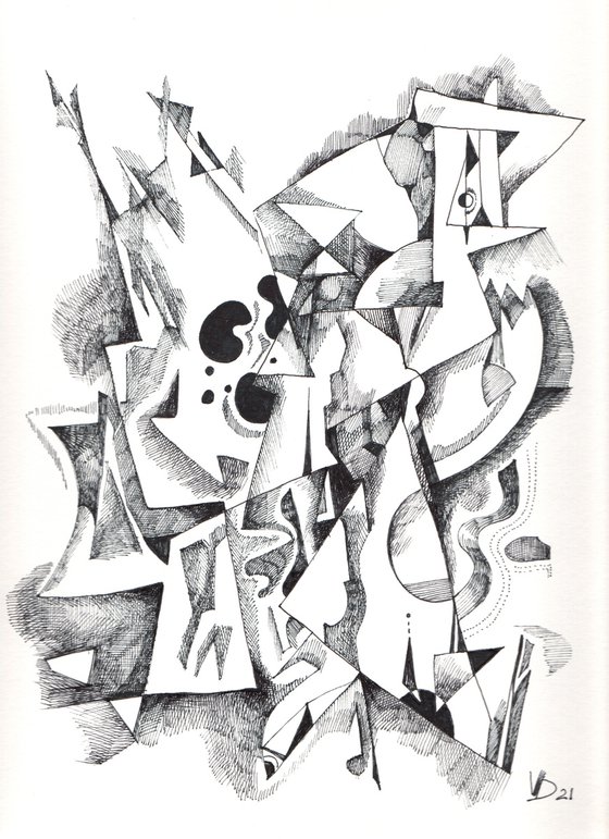 Cubist composition