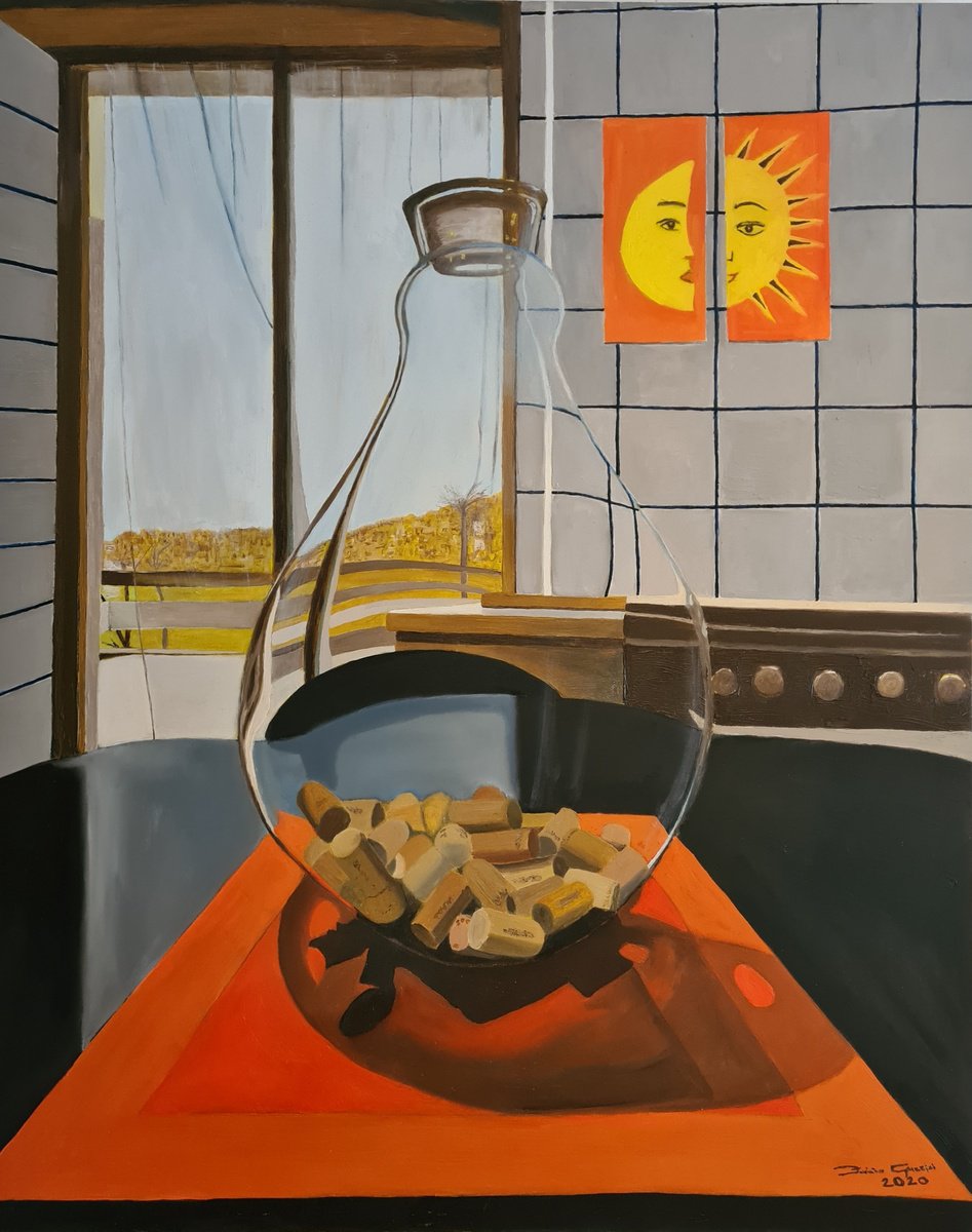 Photorealistic Cityscapes Oil Painting By Federico Grazzini, 31 X 39, L