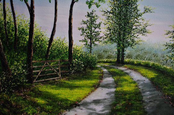 A Country Lane In Summer