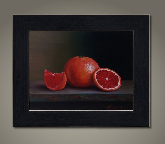 Grapefruit (41x34cm, oil on panel)
