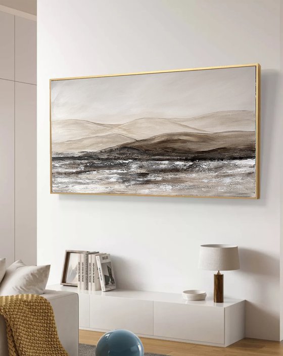 Landscape beige minimalist