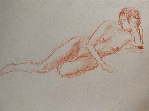 nude drawing 10 by Anna Bogushevskaya