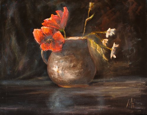 Evening flowers by Mikhail  Nikitsenka