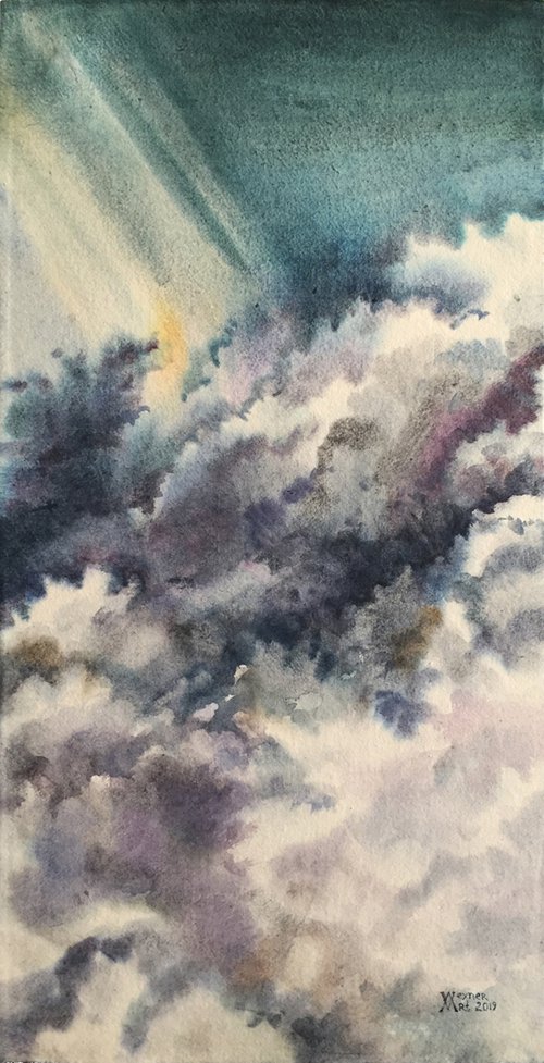 Clouds. The sky after the storm. by Natalia Veyner