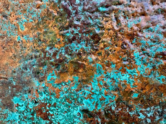 "Verdigris No. 1 " Copper Patina Wall Art