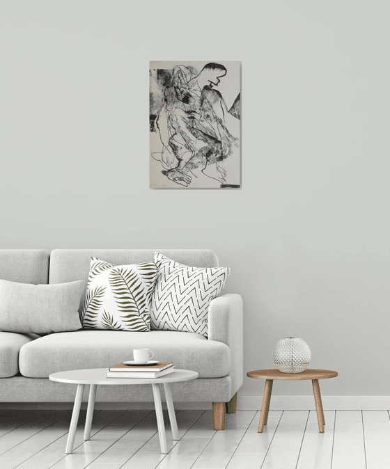 Untitled with figures-III