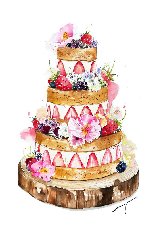Fraisier Wedding cake