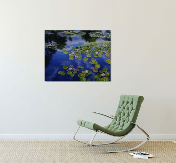 "Water lilies on the water"