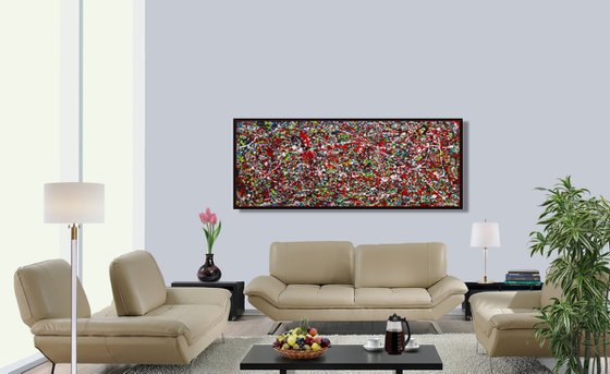 POLLOCK MODE - SPRING , XL, framed