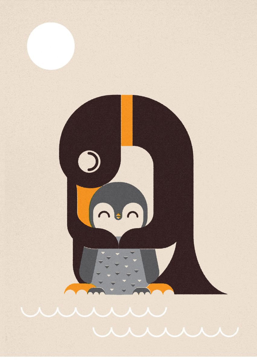 Penguin by Forty Winks Art