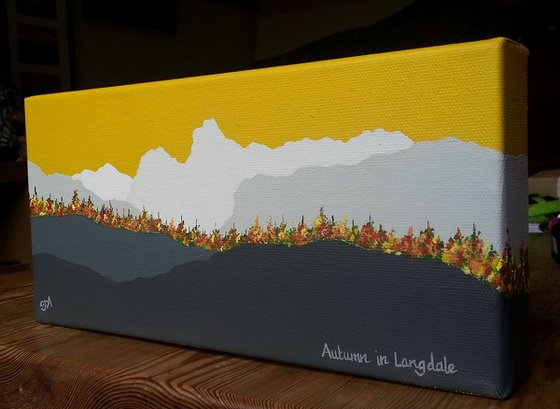 Autumn in Langdale, (Miniature) The Lake District
