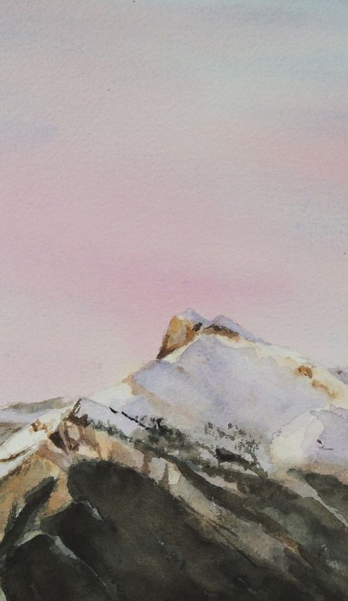 Pink evening by Krystyna Szczepanowski