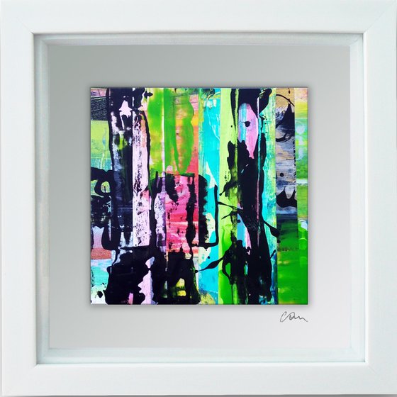 Framed ready to hang original abstract  - Jazz