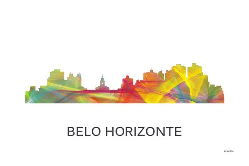 Belo Horizonte, Brazil Skyline WB1 by Marlene Watson