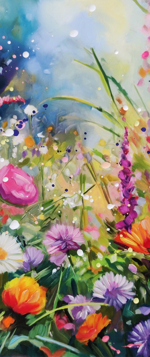 Meadow Flower Dreamscape by Angie Wright