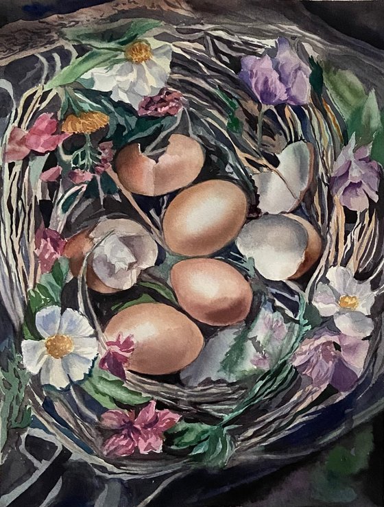 My home will stand empty 29x39cm